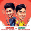Rivalitas Anthony Ginting vs Viktor Axelsen