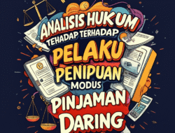 Analisis Hukum terhadap Pelaku Penipuan Modus Pinjaman Daring