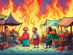 Kebakaran Pasar Tradisional Renggut Mata Pencaharian Warga