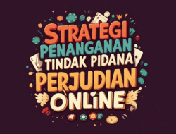 Strategi Penanganan Tindak Pidana Perjudian Online