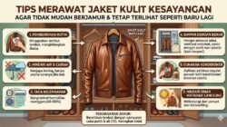 Tips Merawat Jaket Kulit Kesayangan Agar Tidak Mudah Berjamur dan Tetap Terlihat Seperti Baru Lagi