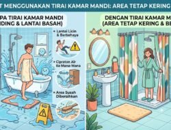 Manfaat Menggunakan Tirai Kamar Mandi Untuk Menjaga Area Tetap Kering Dan Bersih